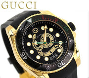  Shop Authentic Gucci Dive Quartz Black Dial Black Rubber Strap Watch For Men - YA136219 - Luxxuri