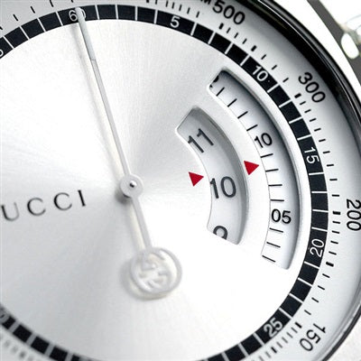  Shop Authentic Gucci Grip Collection Quartz Silver Dial Silver Steel Strap Watch For Men - YA157302 - Luxxuri