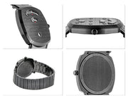  Shop Authentic Gucci Grip Quartz Grey Dial Grey Steel Strap Watch For Men - YA157429 - Luxxuri
