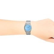  Shop Authentic Gucci 25H Quartz Blue Dial Silver Steel Strap Unisex Watch - YA163408 - Luxxuri