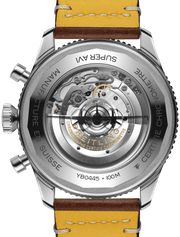  Shop Authentic Breitling Super Avi B04 Chronograph GMT 46 Mosquito Black Dial Brown Leather Strap Watch for Men - YB04451A1B1X1 - Luxxuri