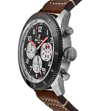  Shop Authentic Breitling Super Avi B04 Chronograph GMT 46 Mosquito Black Dial Brown Leather Strap Watch for Men - YB04451A1B1X1 - Luxxuri