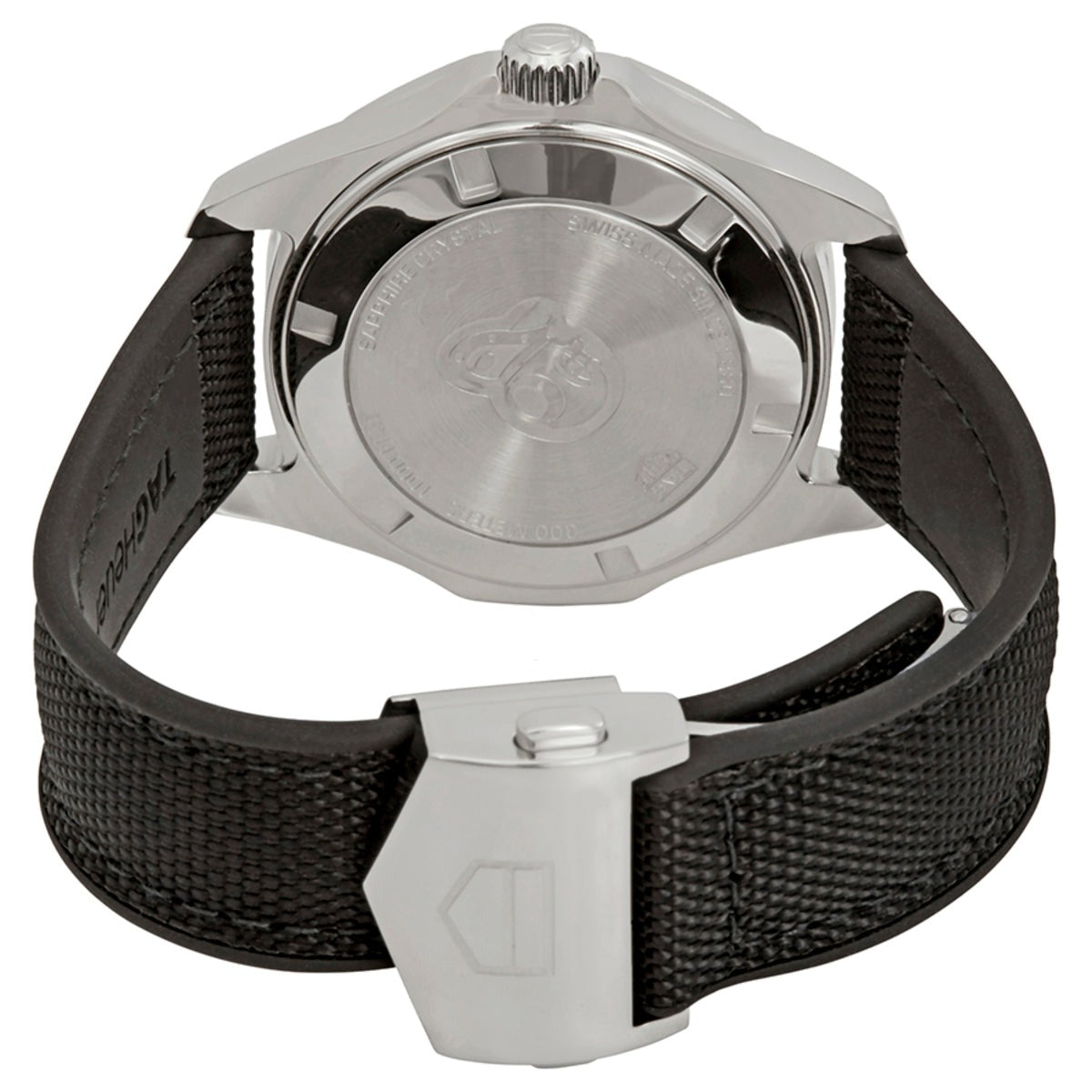  Shop Authentic Tag Heuer Aquaracer Diamonds Mother of Pearl Black Dial Black Nylon Strap Watch for Women - WAY131P.FT6092 - Luxxuri