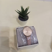  Shop Authentic Michael Kors Jayne Three Hand Rose Gold Dial Pink Leather Strap Watch For Women - MK7130 - Luxxuri