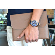  Shop Authentic Guess Horizon Chronograph Blue Dial Blue Leather Strap Watch For Men - W0380G5 - Luxxuri