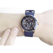  Shop Authentic Guess Maverick Blue Dial Blue Rubber Strap Watch for Men - W0485G1 - Luxxuri