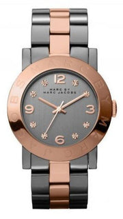  Shop Authentic Marc Jacobs Amy Grey Dial Two Tone Steel Strap Watch for Women - MBM8597 - Luxxuri