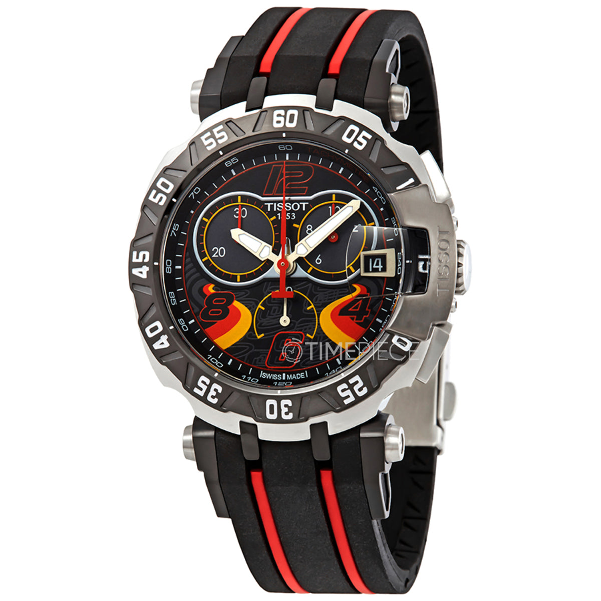  Shop Authentic Tissot T Race Chronograph Stefan Bradl Special Edition Black Dial Black Rubber Strap Watch for Men - T092.417.27.057.02 - Luxxuri