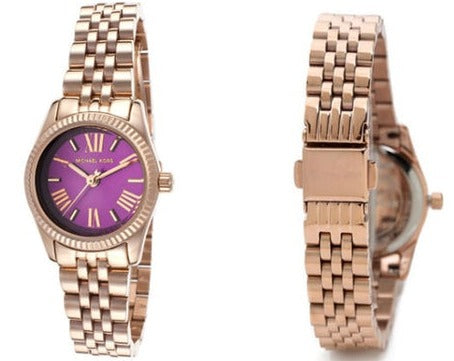  Shop Authentic Michael Kors Lexington Quartz Pink Dial Rose Gold Steel Strap Watch For Women - MK3273 - Luxxuri