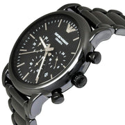  Shop Authentic Emporio Armani Luigi Chronograph Black Dial Black Stainless Steel Watch For Men - AR1507 - Luxxuri