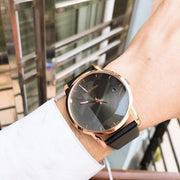  Shop Authentic Calvin Klein City Quartz Grey Dial Black Leather Strap Watch for Men - K2G2G6C3 - Luxxuri