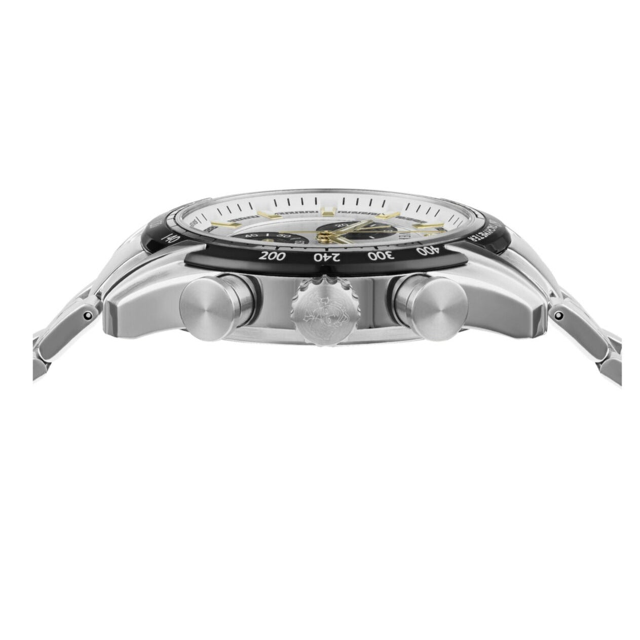  Shop Authentic Versace V-Ray Chronograph Quartz Silver Dial Silver Steel Strap Watch For Men - VE2I00321 - Luxxuri