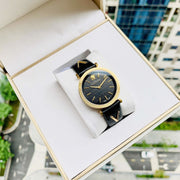  Shop Authentic Versace V-Twist Black Dial Black Leather Strap Watch for Women - VELS00619 - Luxxuri