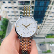  Shop Authentic Tissot T Classic Tradition Chronograph White Dial Two Tone Steel Strap Watch For Men - T063.617.22.037.00 - Luxxuri