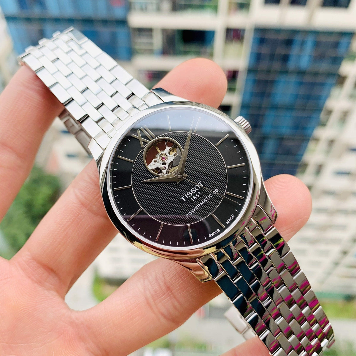  Shop Authentic Tissot Tradition Automatic Open Heart Automatic Watch For Men - T063.907.11.058.00 - Luxxuri