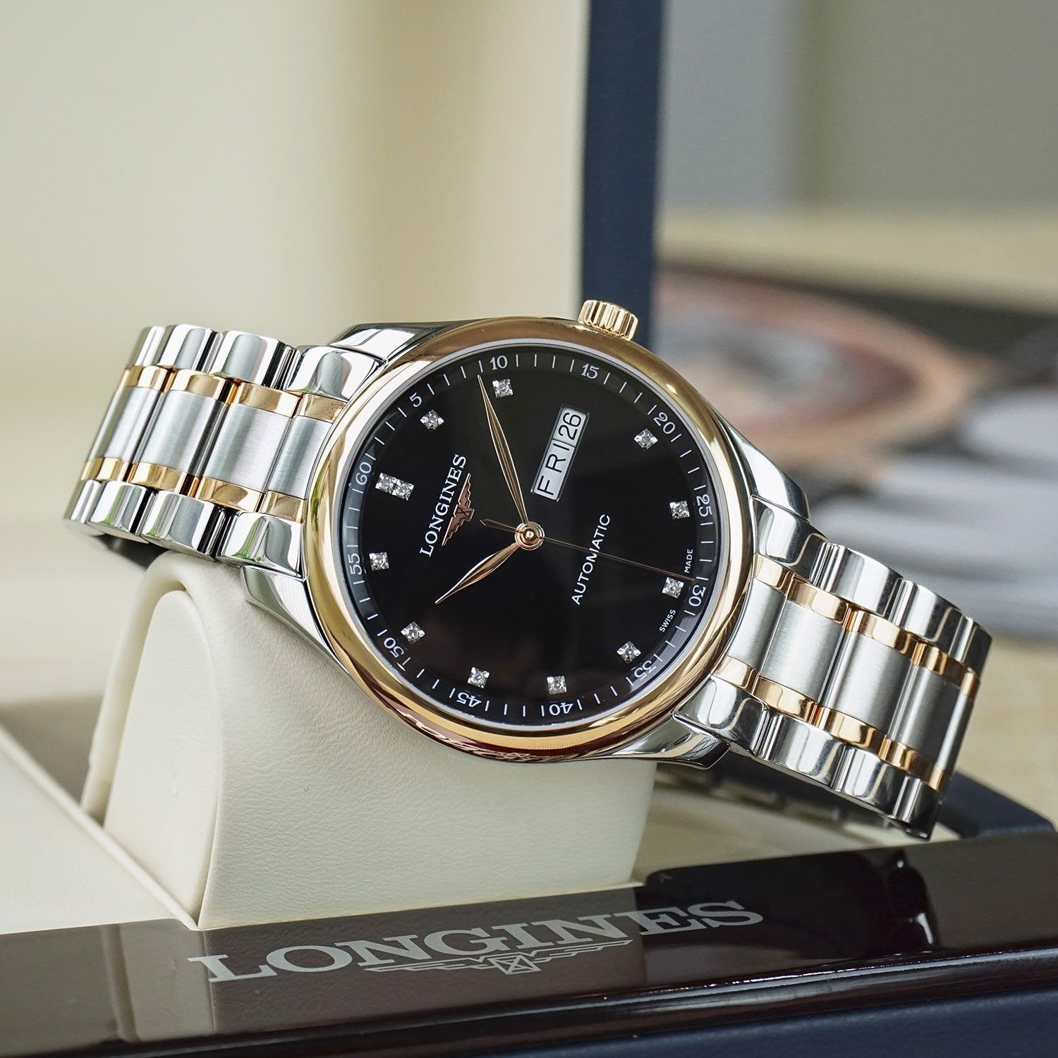  Shop Authentic Longines Master Collection Automatic 38.5mm Watch for Men - L2.755.5.59.7 - Luxxuri