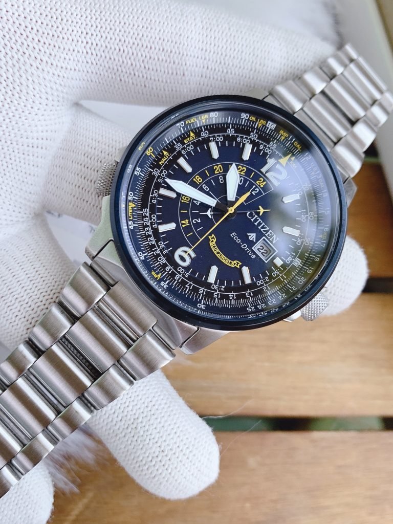  Shop Authentic Citizen Promaster Nighthawk Eco Drive Navy Blue Dial Silver Steel Strap Watch For Men - BJ7006-56L - Luxxuri