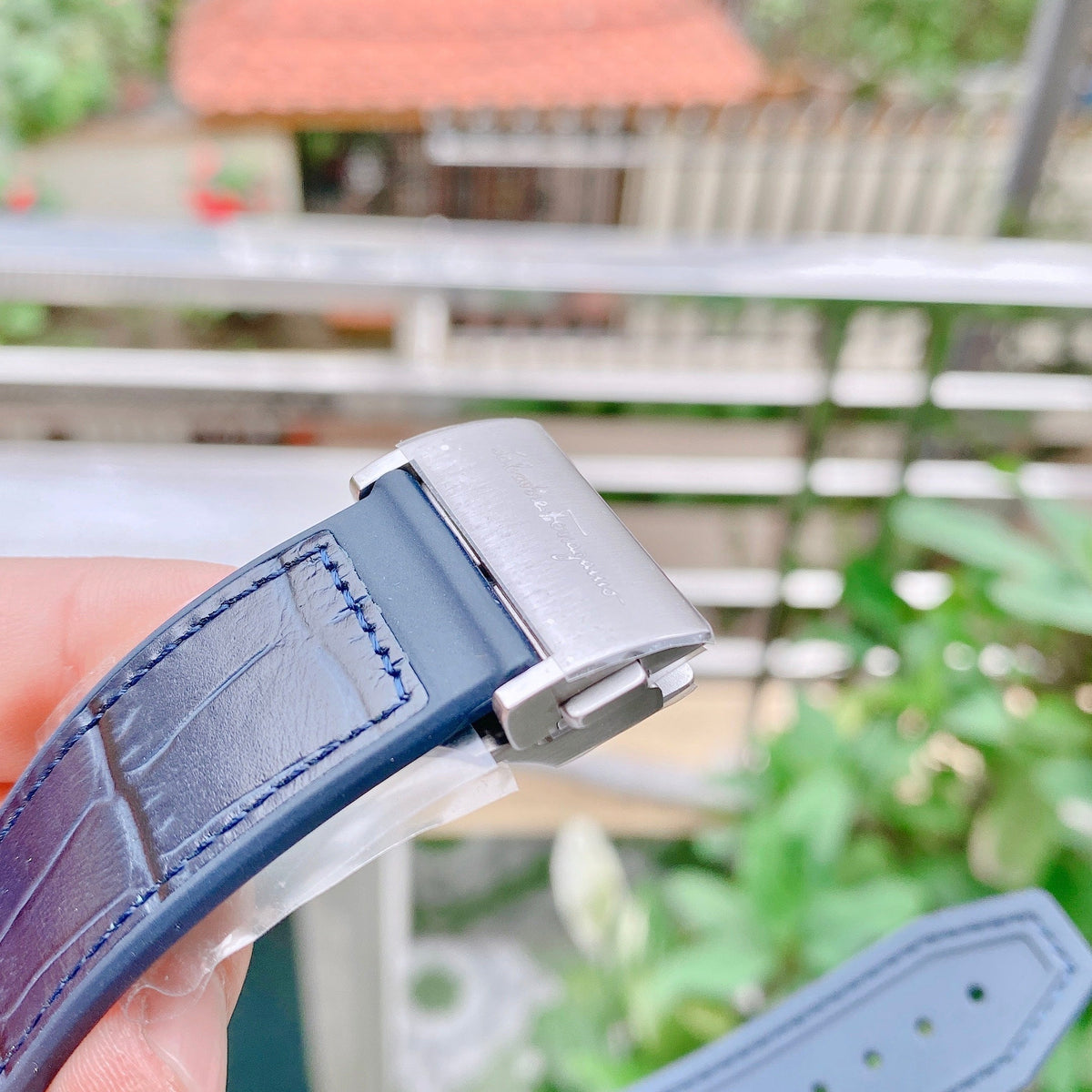  Shop Authentic Salvatore Ferragamo F-80 Classic Blue Dial Blue Leather Strap Watch for Men - SFDT00319 - Luxxuri