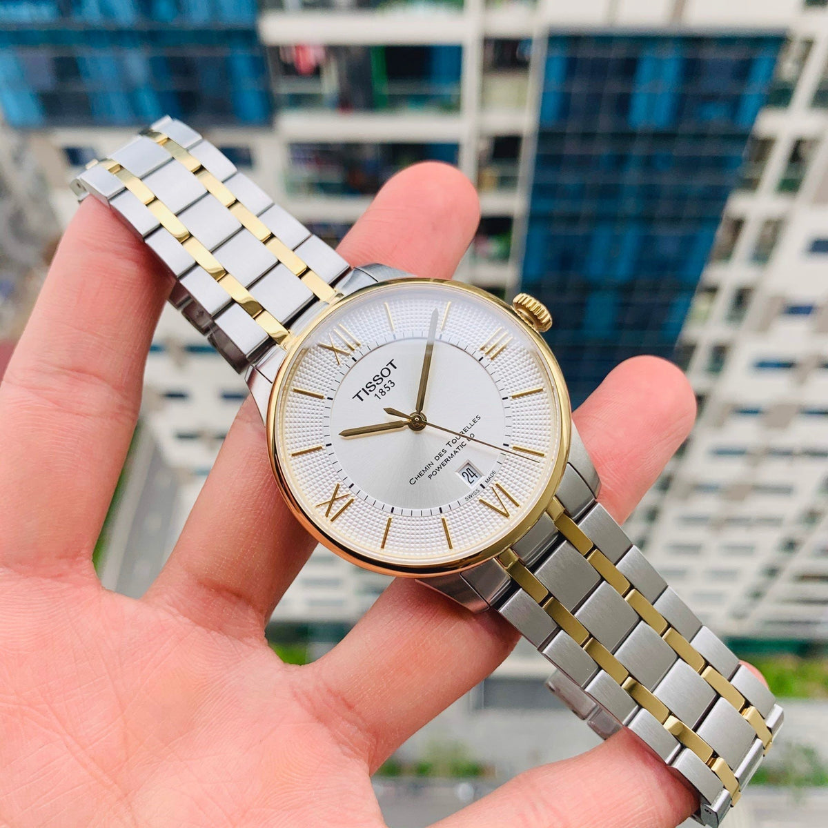  Shop Authentic Tissot Chemin Des Tourelles Powermatic 80 Cosc Silver Dial Two Tone Steel Strap Watch For Men - T099.408.22.038.00 - Luxxuri