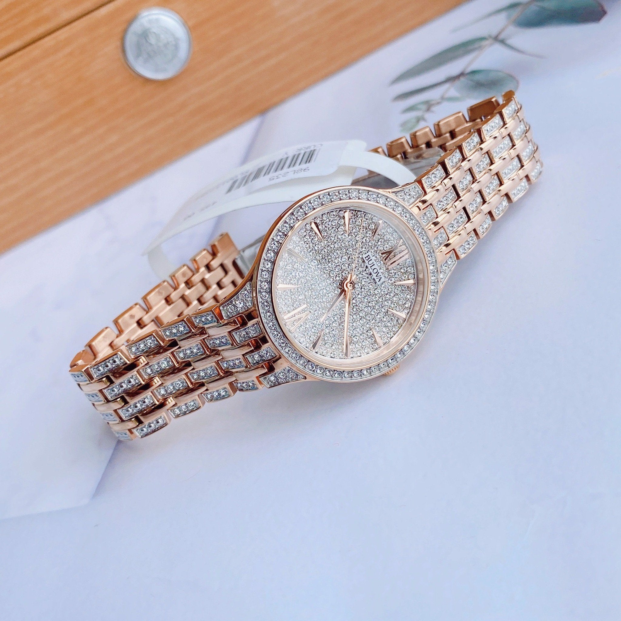  Shop Authentic Bulova Crystal Collection Silver Crystals Dial Two Tone Steel Strap Watch for Women - 98L235 - Luxxuri