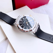  Shop Authentic Salvatore Ferragamo F-80 Black Dial Black Rubber Strap Watch For Men - SFHY00120 - Luxxuri