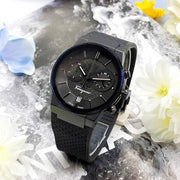  Shop Authentic Salvatore Ferragamo Sapphire Black Dial Black Rubber Strap Watch for Men - SFHP00320 - Luxxuri