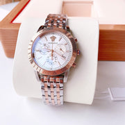  Shop Authentic Versace Sport Tech Chronograph While Dial Two Tone Steel Strap Watch for Men - VELT00319 - Luxxuri