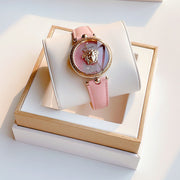  Shop Authentic Versace Palazzo Empire Pink Dial Pink Leather Strap Watch for Women - VCO030017 - Luxxuri