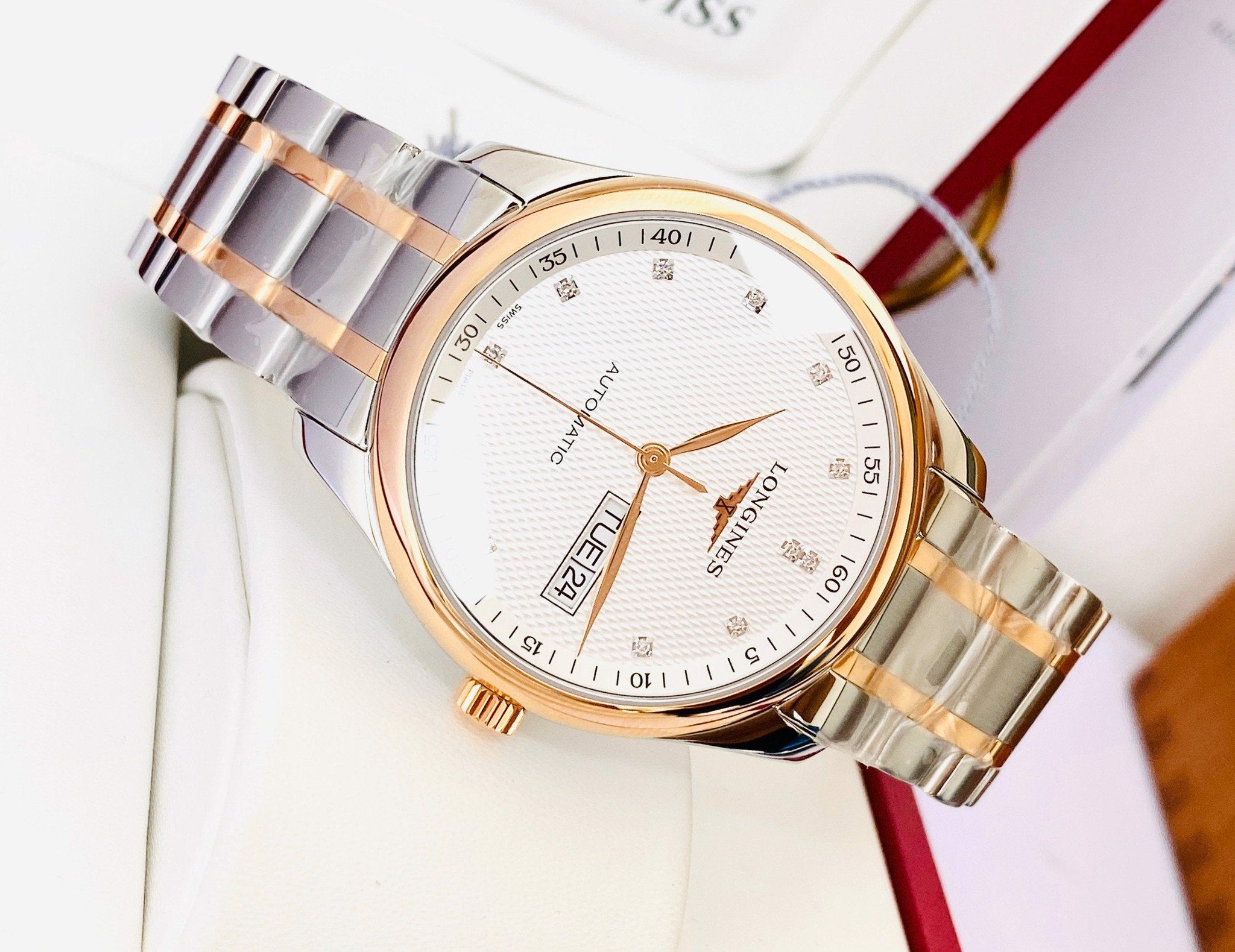  Shop Authentic Longines Master Collection Automatic 38.5mm Watch for Men - L2.755.5.97.7 - Luxxuri