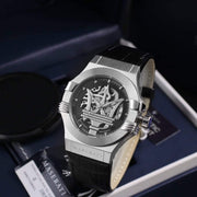  Shop Authentic Maserati Potenza Automatic Black Dial Black Leather Strap Watch For Men - R8821108001 - Luxxuri