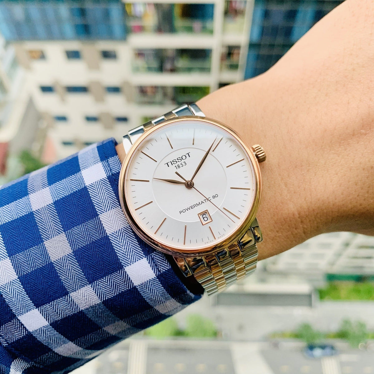  Shop Authentic Tissot Carson Premium Powermatic 80 White Dial Two Tone Steel Strap Watch For Men - T122.407.22.031.01 - Luxxuri