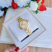  Shop Authentic Movado Bold Gold Dial Gold Steel Strap Watch For Women - 3600382 - Luxxuri