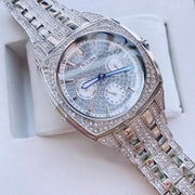  Shop Authentic Bulova Crystal Collection Phantom Silver Dial Silver Steel Strap Watch for Men - 96C002 - Luxxuri