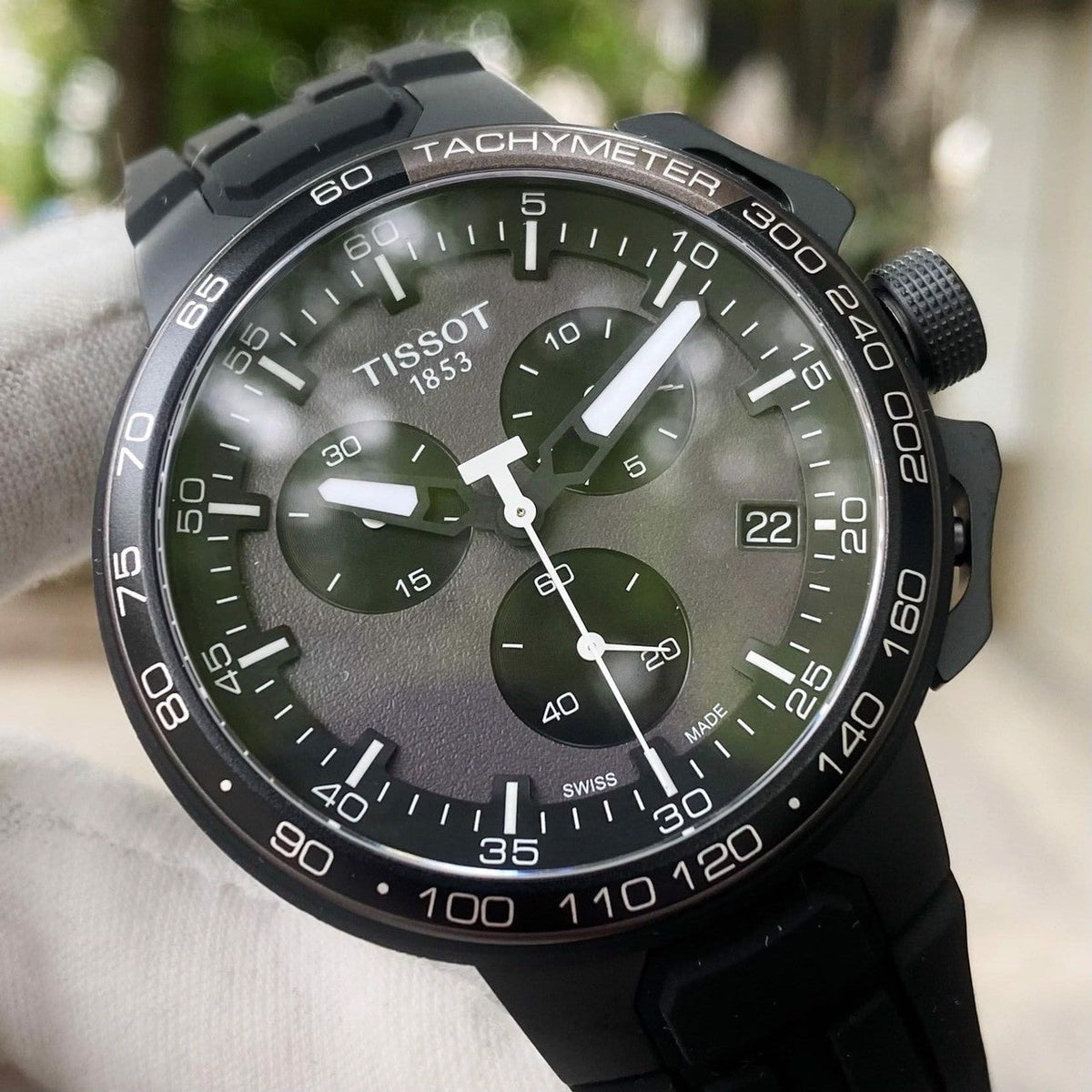  Shop Authentic Tissot T Race Cycling Chronograph Black Dial Black Rubber Strap Watch For Men - T111.417.37.441.03 - Luxxuri