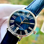  Shop Authentic Tissot Carson Premium Powermatic 80 Blue Dial Blue Leather Strap Watch For Men - T122.407.16.043.00 - Luxxuri