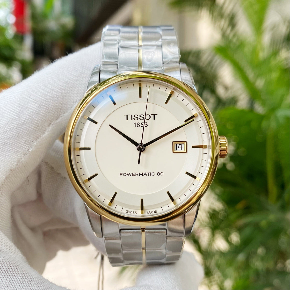  Shop Authentic Tissot Luxury Powermatic 80 Gold Dial Silver Steel Strap Watch For Men - T086.407.22.261.00 - Luxxuri