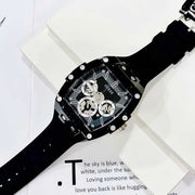  Shop Authentic Guess Phoenix Multifunction Black Dial Black Rubber Strap Watch for Men - GW0203G3 - Luxxuri