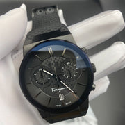  Shop Authentic Salvatore Ferragamo Sapphire Black Dial Black Rubber Strap Watch for Men - SFHP00320 - Luxxuri