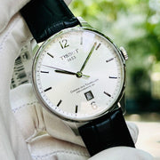  Shop Authentic Tissot Chemin Des Tourelles Powermatic 80 Silver Dial Black Leather Strap Watch For Men - T099.407.16.037.00 - Luxxuri