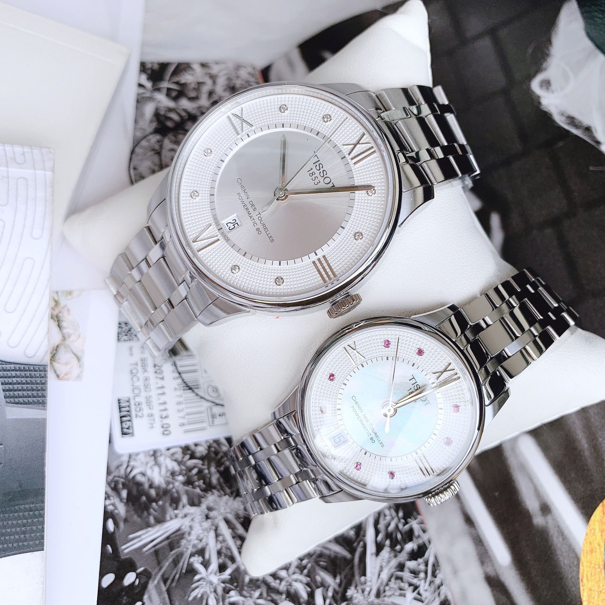  Shop Authentic Tissot Chemin Des Tourelles Powermatic 80 Diamonds Silver Dial Silver Steel Strap Watch for Men - T099.407.11.033.00 - Luxxuri