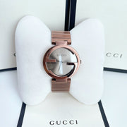  Shop Authentic Gucci Interlocking G Quartz Brown Dial Brown Steel Strap Watch for Women -  YA133317 - Luxxuri