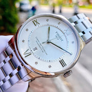  Shop Authentic Tissot Chemin Des Tourelles Powermatic 80 Diamonds Silver Dial Silver Steel Strap Watch for Men - T099.407.11.033.00 - Luxxuri