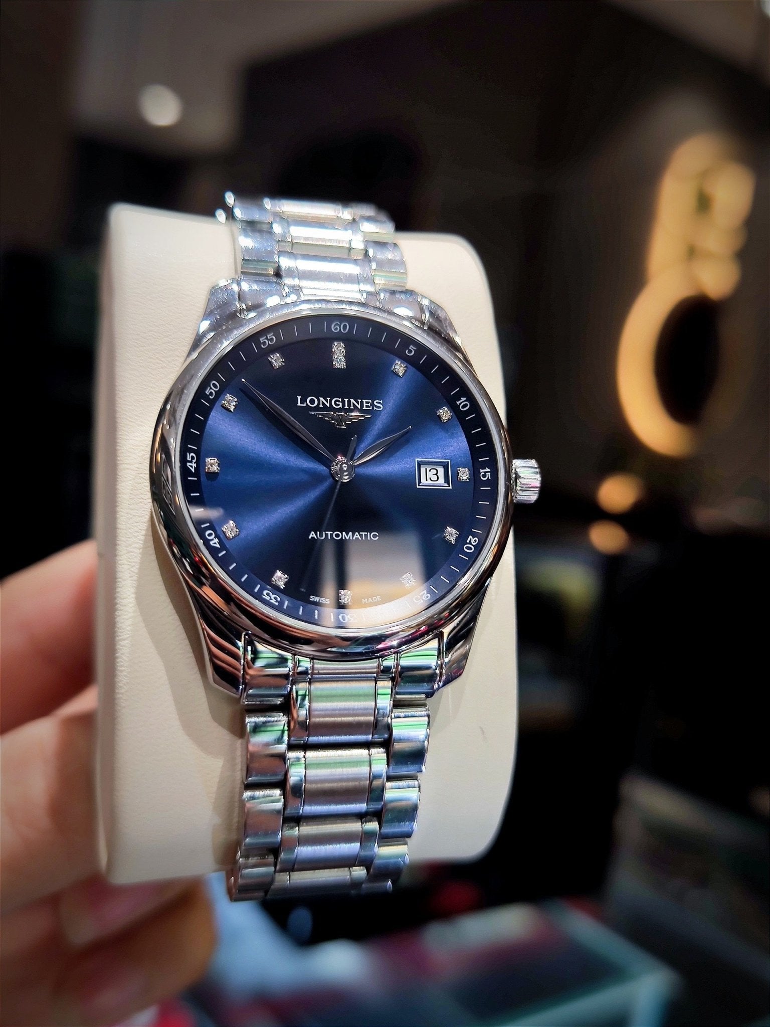  Shop Authentic Longines Master Collection Automatic 40mm Blue Dial Silver Steel Strap Watch for Men - L2.793.4.97.6 - Luxxuri