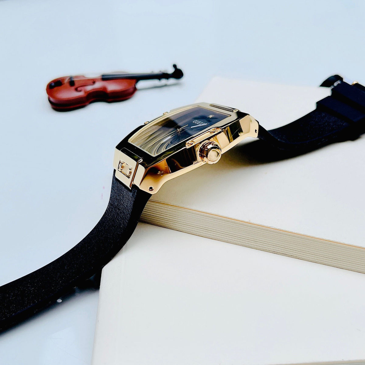  Shop Authentic Guess Phoenix Black Dial Black Rubber Strap Watch for Men - GW0386G3 - Luxxuri