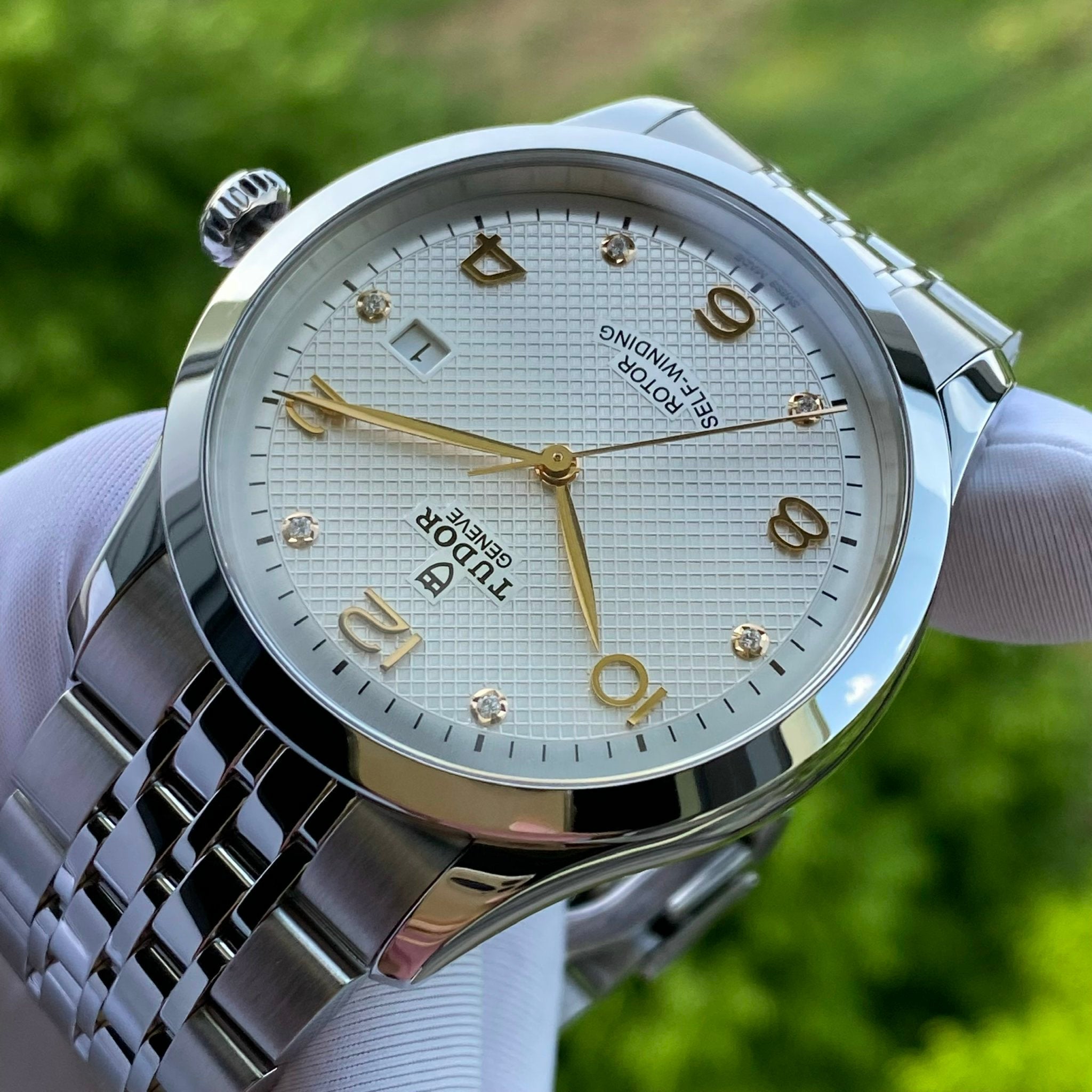  Shop Authentic Tudor 1926 Automatic Diamonds Silver Dial Silver Steel Strap Watch for Men - M91650-0003 - Luxxuri