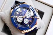  Shop Authentic Guess Poseidon Blue Dial Blue Rubber Strap Watch for Men - GW0057G2 - Luxxuri