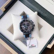  Shop Authentic Tissot T Race Cycling Chronograph Black Dial Two Tone Rubber Strap Watch For Men - T111.417.37.441.05 - Luxxuri