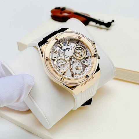  Shop Authentic Guess Athena White Dial White Rubber Strap Watch for Women - GW0409L2 - Luxxuri
