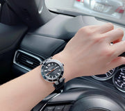  Shop Authentic Versace Greca Sport Quartz Black Dial Black Leather Strap Watch For Men - VEZ300221 - Luxxuri