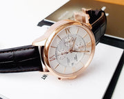 Shop Authentic Tissot Des Tourelles Chronograph Silver Dial Brown Leather Strap Watch For Men - T099.427.36.038.00 - Luxxuri